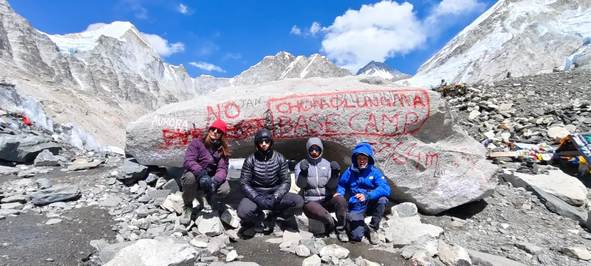 Trekking group with Mountain Hawk Trek